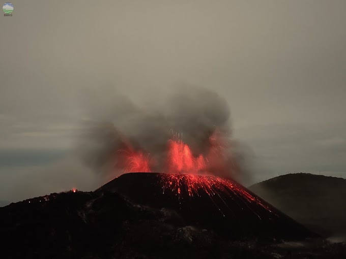 Gunung Ruang Erupsi Lagi, BMKG Monitoring Ketinggian Muka Laut dan Dampak Abu Vulkanik