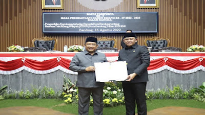 DPRD Menyetujui Substansi Raperda RTRW Kota Bandung 2022-2042