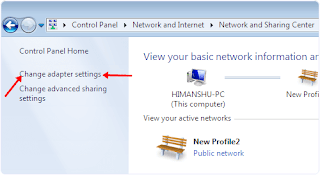 network and sharing for connecting 2 laptops together