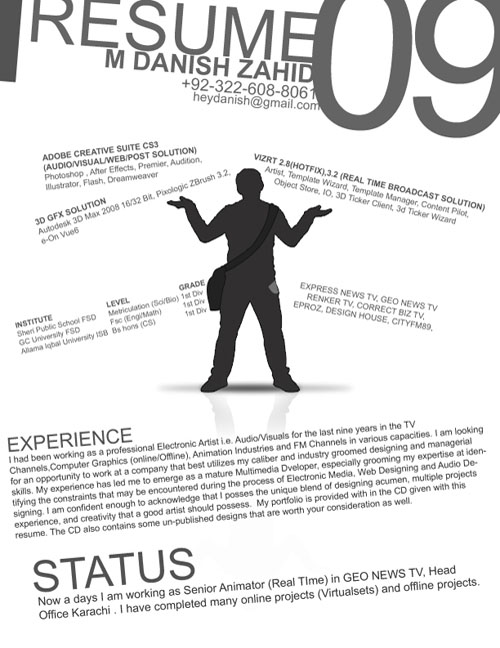 Creative Resume Design Examples