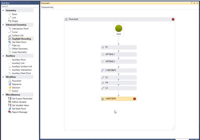 Civil 3D Subassembly Composer Daylight Rounding