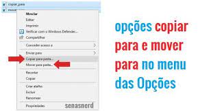 Mover Para e Copia Para