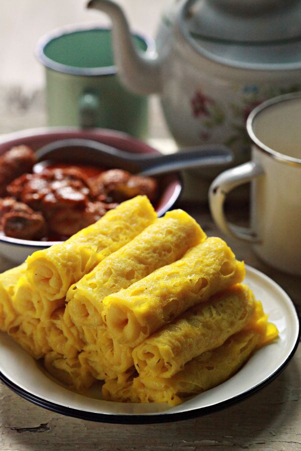 Roti jala yang kekal lembut dan sedap - masam manis