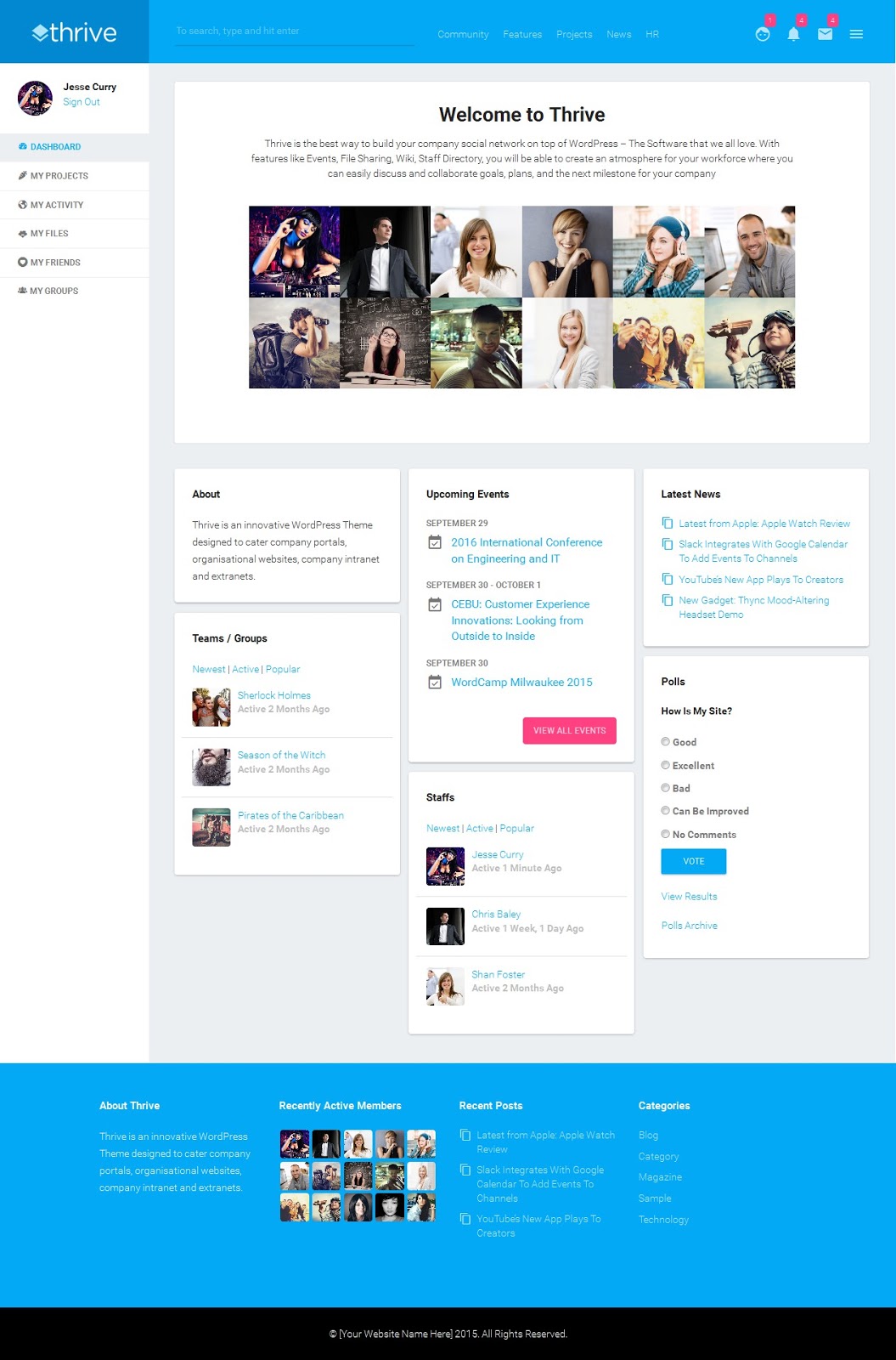 Best Responsive BuddyPress Theme 2015