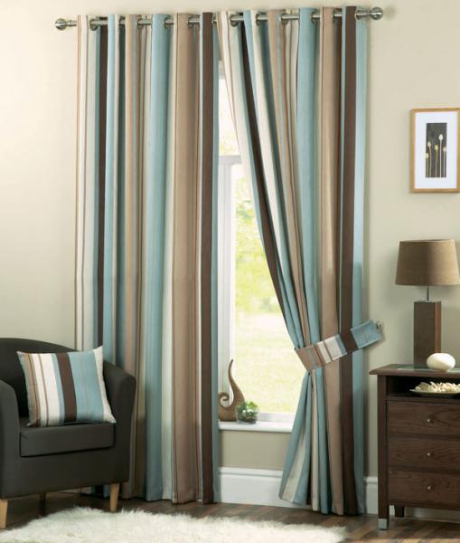 This lovely contemporary eyelet curtain is a great addition to any ...