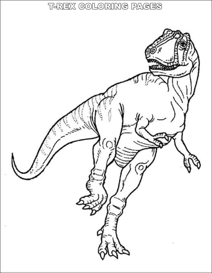 Free T Rex Coloring Pages