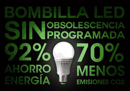 Bombilla LED: SIN Obsolescencia Programada