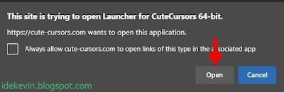 cara ganti kursor windows 10 dengan tools cutecursor - open popup
