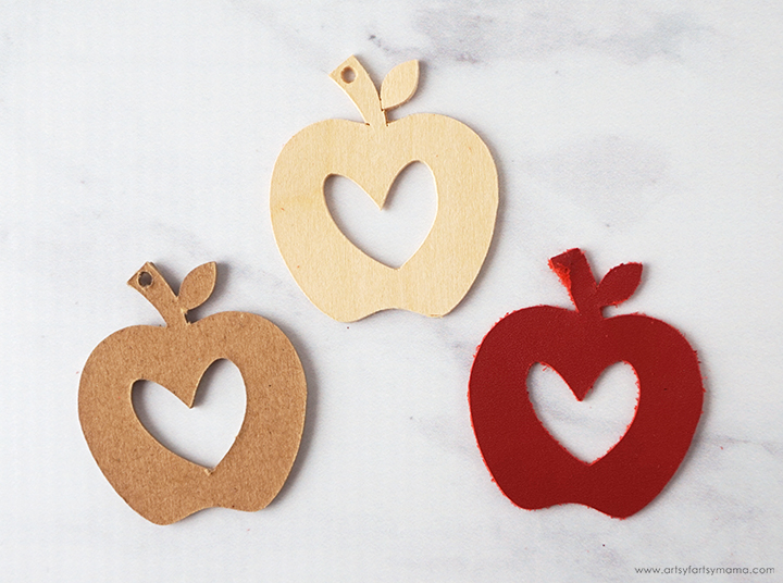 DIY Teacher Apple Earrings with 12 Free Earring Cut Files