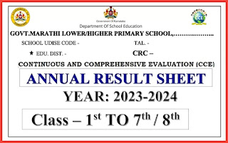 CCE RESULT COVER PAGES 2023-24