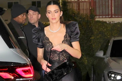 Kendall Jenner – Nigh Out Ouffit in Sheer Dress in West Hollywood