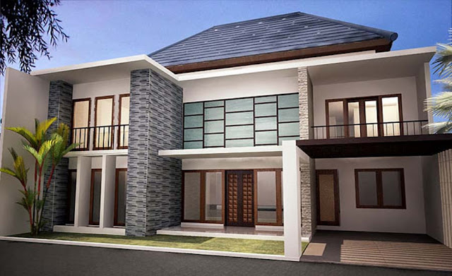 Contoh Desain Rumah Minimalis  2 Lantai