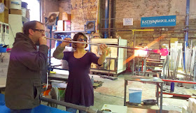 Bath Aqua Glass Glassblowing 