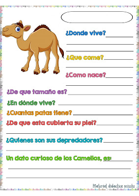 material-fichas-proyecto-enciclopedia-animales