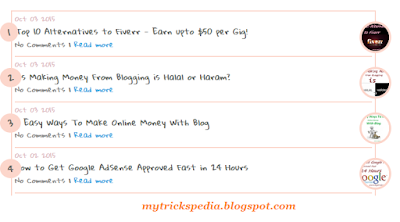 recent posts widget for blogger with comments count and tuhmnails