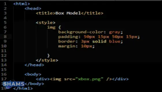 HTML code box