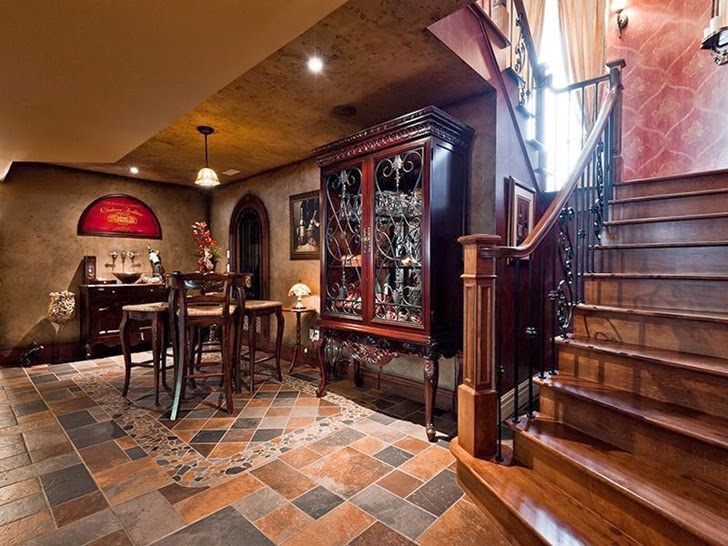 Entertainment room in Outstanding custom built house in Canada