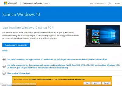 windows 10 aggiornamento gratuito