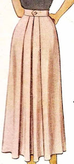 Supresión de pinzas en falda por pliegues