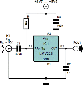 Linear RF Power Meter Circuit Diagram