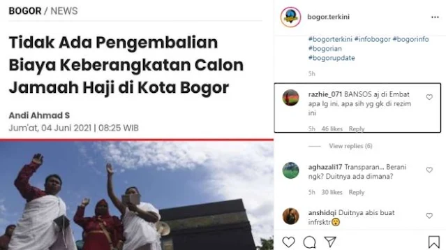 Tak Ada Pengembalian Biaya Calon Jamaah Haji Bogor, Netizen: Duitnya Ada Dimana