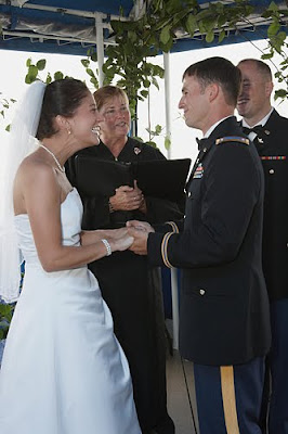 Coast Guard House wedding ceremony