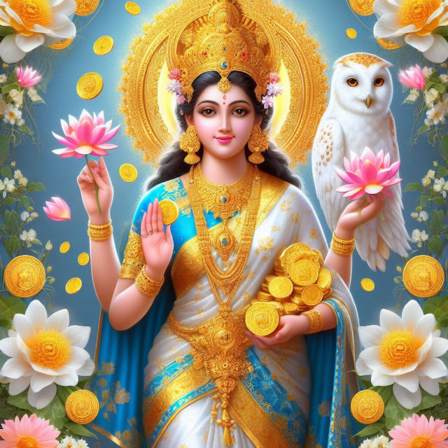 Goddess Lakshmi Wallpapers & Images, Hindu Deity Of Wealth Fortune Luck Prosperity Pictures