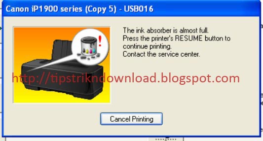Mengatasi Blinking Pada Printer Canon IP2770 (Error 5B00 ...