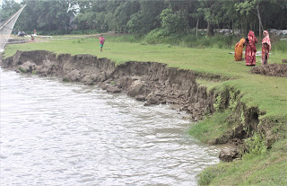 ভেঙ্গেই চলেছে  পদ্মা ; হুমকির মুখে চরভদ্রাসন