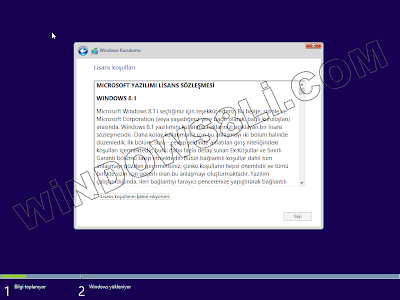 Windows 8.1 Kurulum