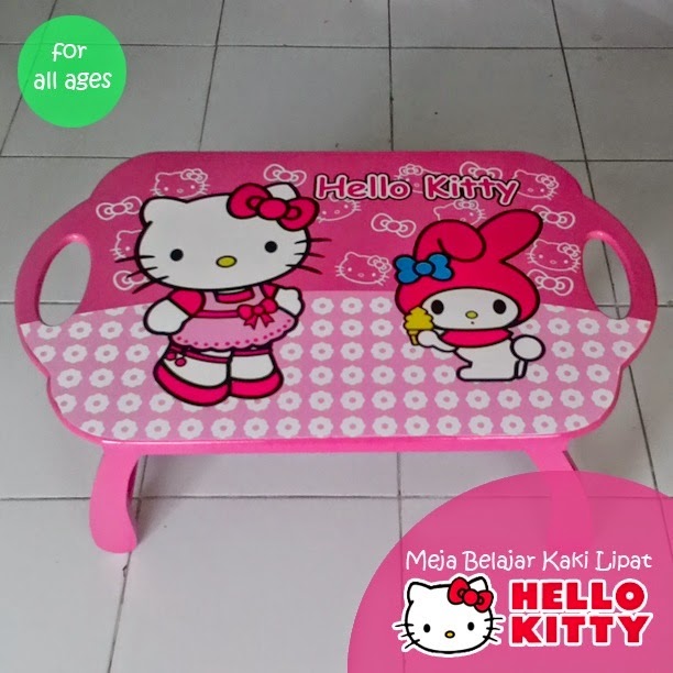 SIMPLE MEJA  BELAJAR  ANAK  Meja  Lipat anak  Hello  Kitty 