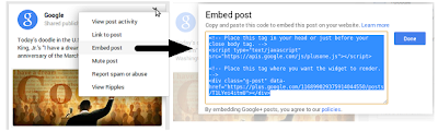 How to Embed Google+ Posts