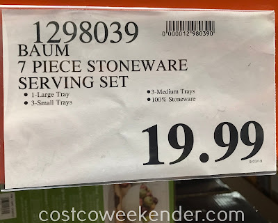 Deal for the Baum 7-piece Stoneware Serving Set at Costco