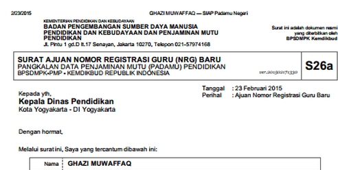 Cara/Panduan Verval NRG Padamu Negeri S26a