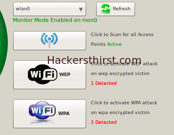 WEP and WPA scan FERN