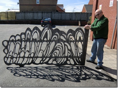 Hamish with gate