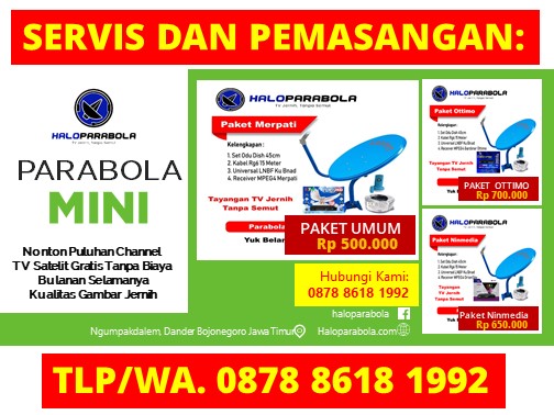 Membuat Dish Parabola Sendiri Lengkap Merakurak Tuban