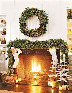 Fireplace Decorating for Christmas, Part 2