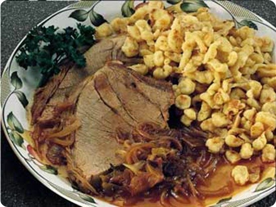 stufato di vitello con spatzli