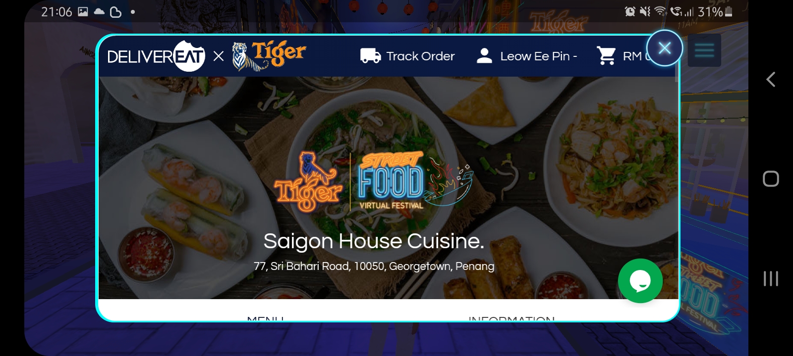 Tiger Street Food Virtual Festival