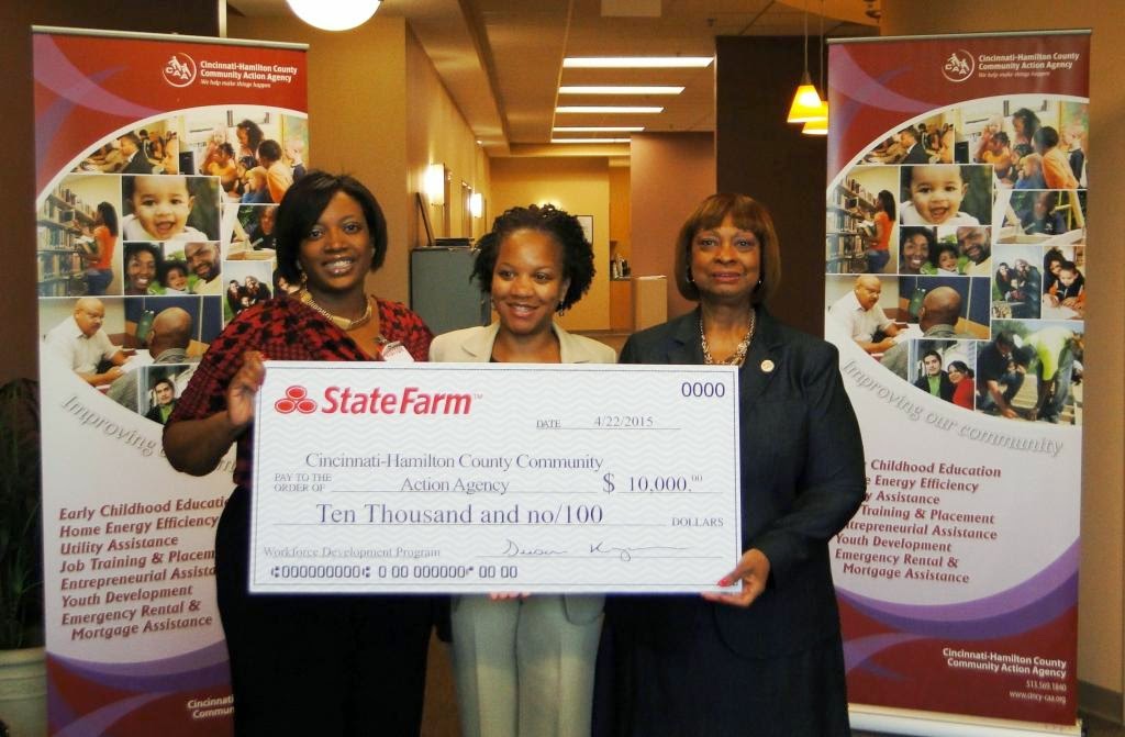 Local State Farm agents Leah Brantley and Deatria Walker present grant ...