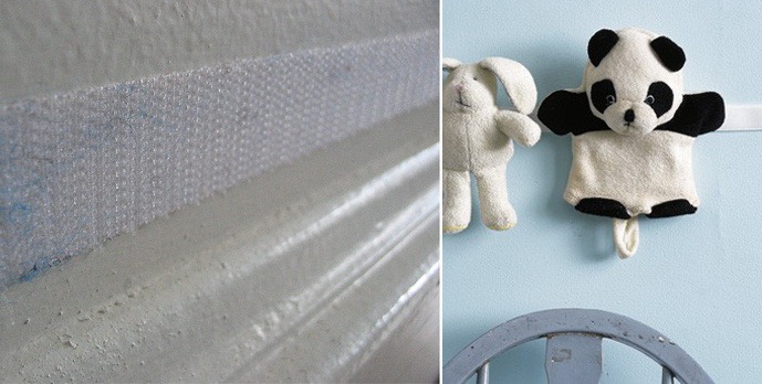 use velcro strips for glueing soft toys