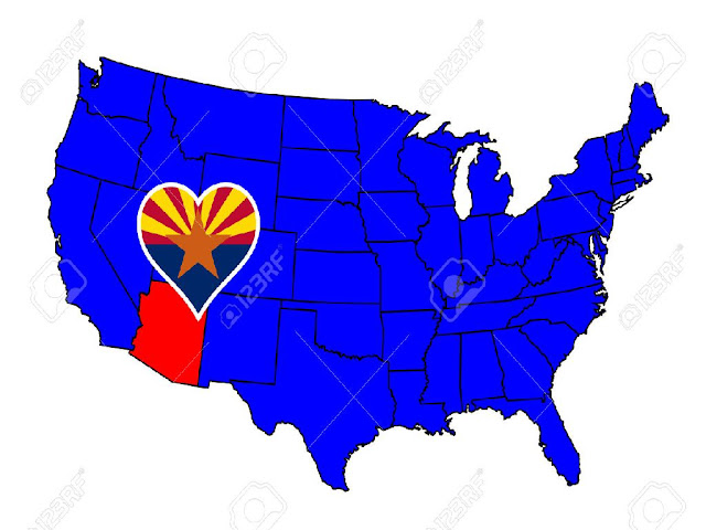 United States Map Arizona 