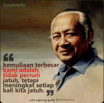  Kata  Kata  Bijak  Soeharto  dalam Bahasa Inggris dan Artinya 