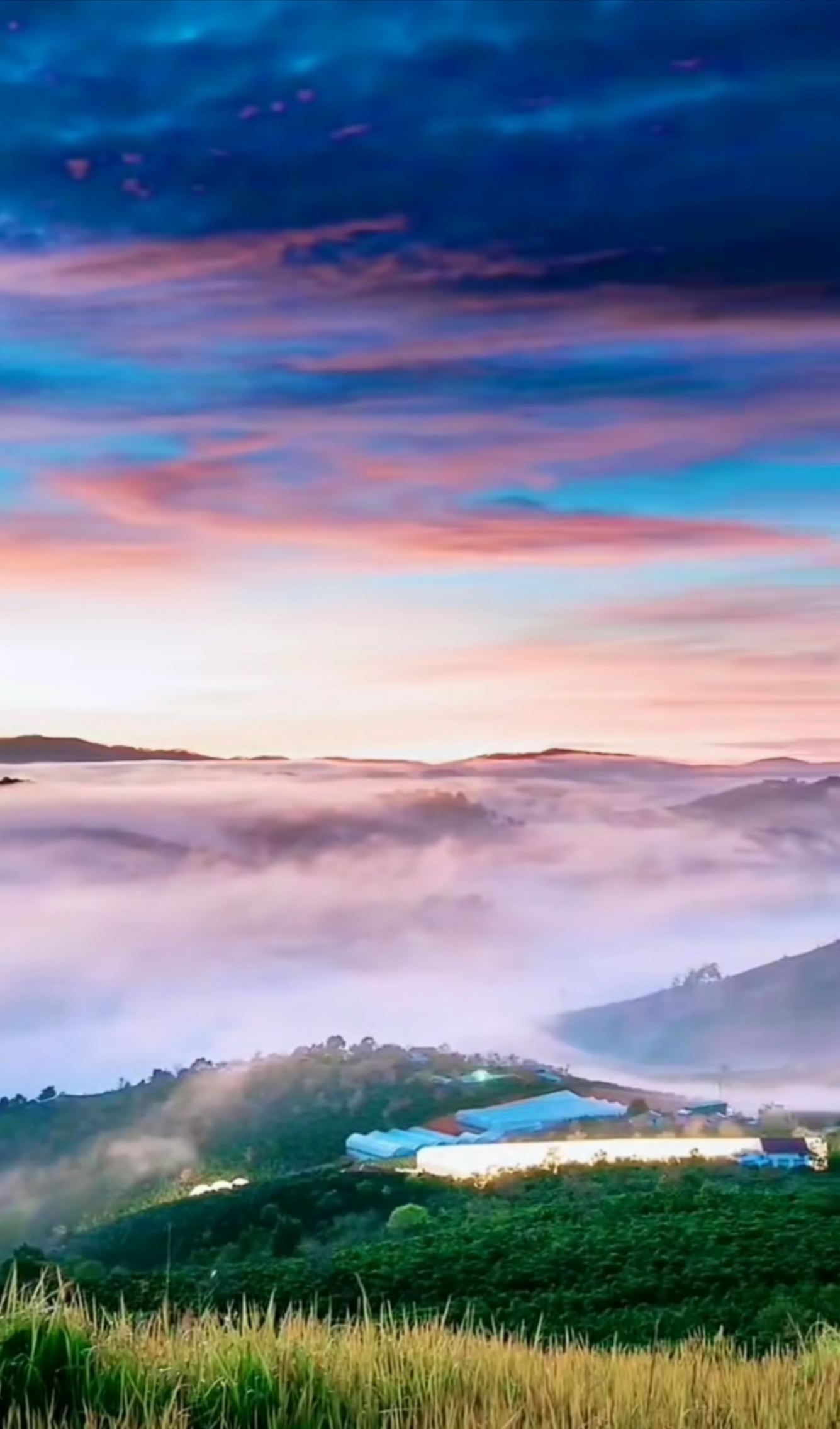 Travel photograph landscape of magnificent mountains, tranquil water, clear sky