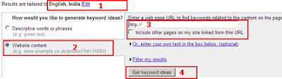 Website Content Keyword Tool