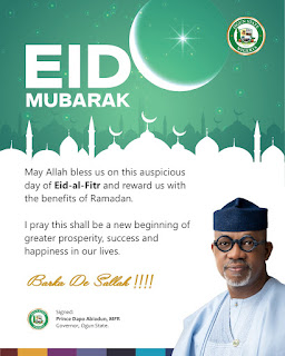 "Barka de Sallah" - Governor of Ogun State, Dapo Abiodun