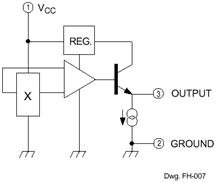 Hall Effect Sensor Type UGN3503U