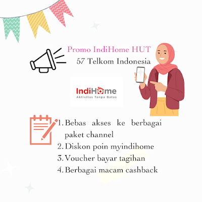 promo IndiHome HUT 57 Tahun Telkom Indonesia