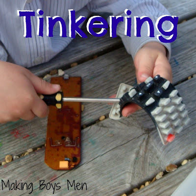 Tinkering, exploring how things work with kids from Making Boys Men